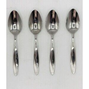 Oneida Lunette 4 Piece Stainless Steel Flatware Spoons Replacement 18/10